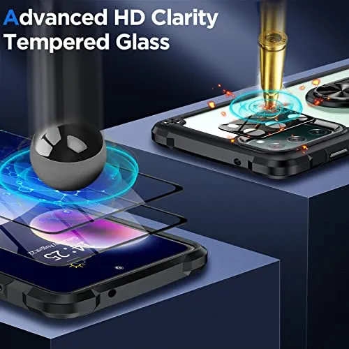 ANTSHARE for Samsung Galaxy S20 FE Case,S20 Fe Case with 2 Pack Screen Protector   1 Pack Camera Protector,Slim Protective Case with Kickstand Clear Hard Back Soft Bumper for Galaxy S20 FE 5G (Green)