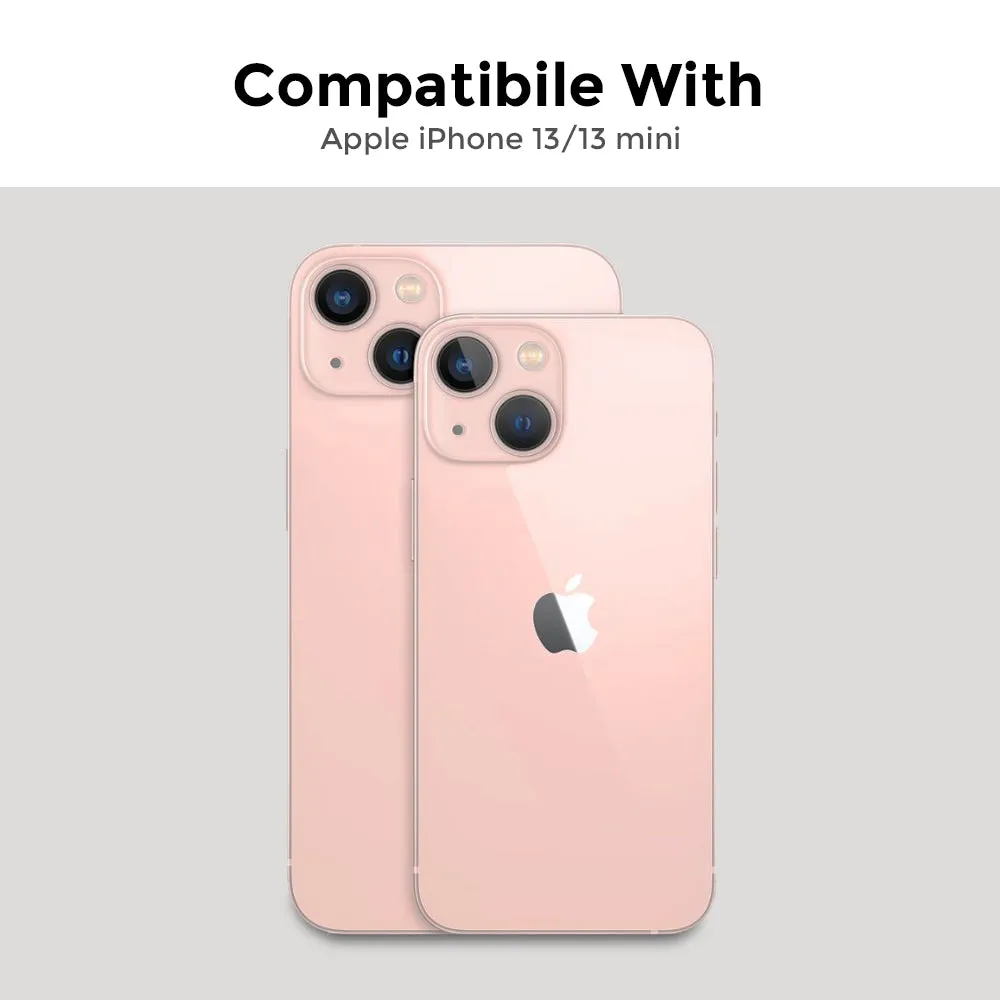 Apple iPhone 13 / Apple iPhone 13 Mini Tempered Glass Lens Protector [Pack of 2]| Invisible Defender Camera Lens Protector  |
