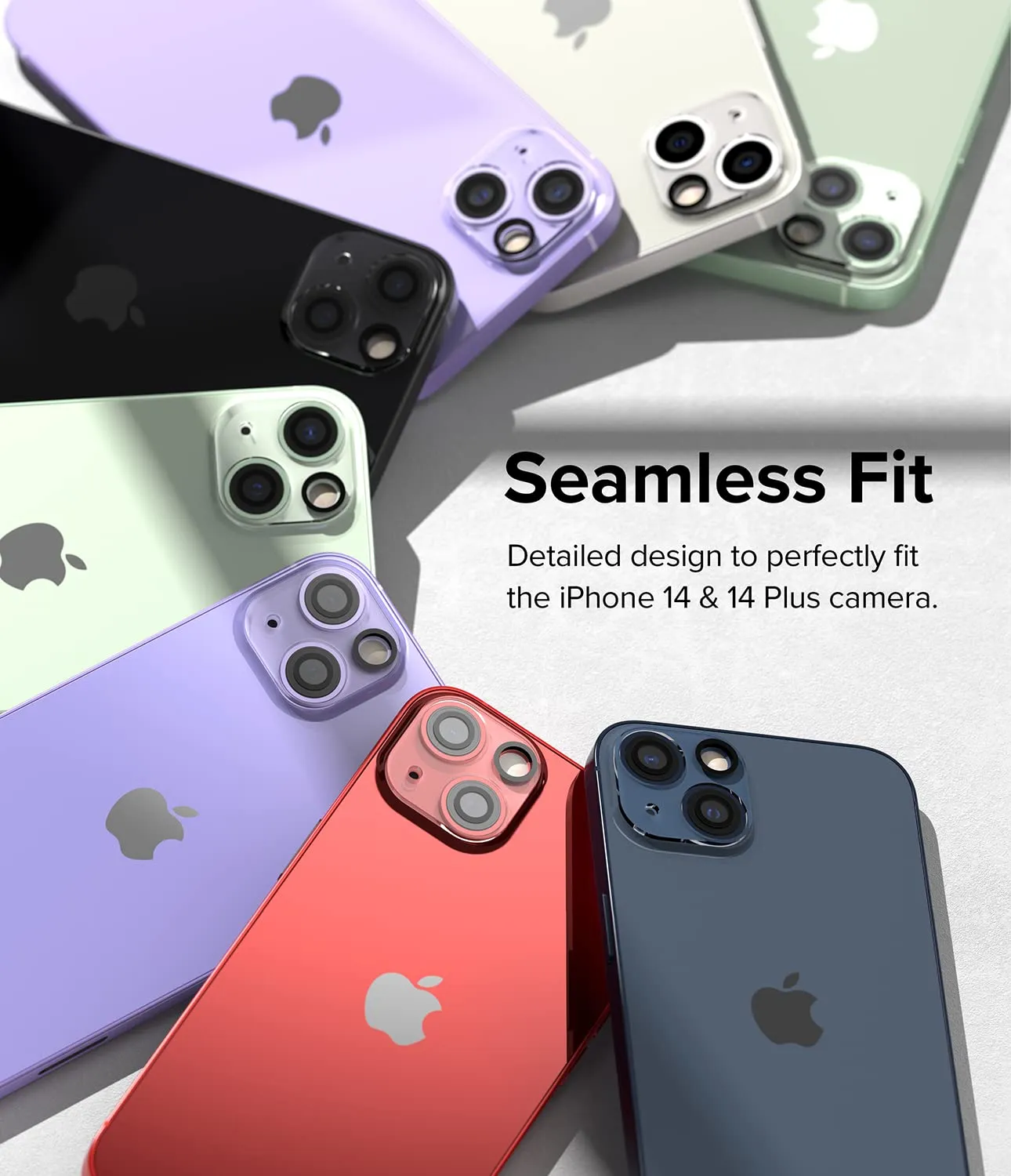 Apple iPhone 14 / 14 Plus | Invisible Defender Camera Protector Glass| 2 Pack