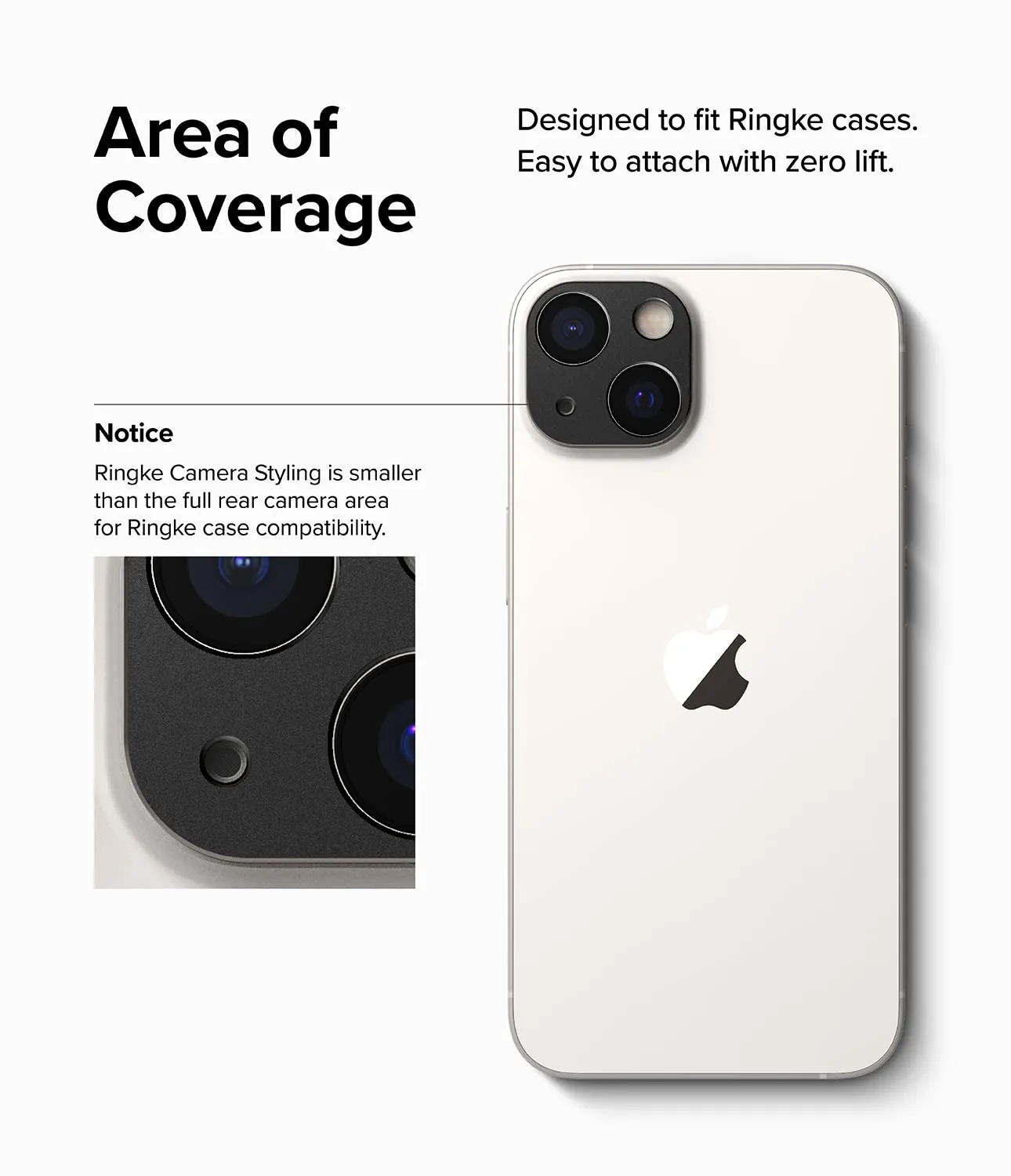 Apple iPhone 14 / 14 Plus Lens protectors| Camera Styling| Black