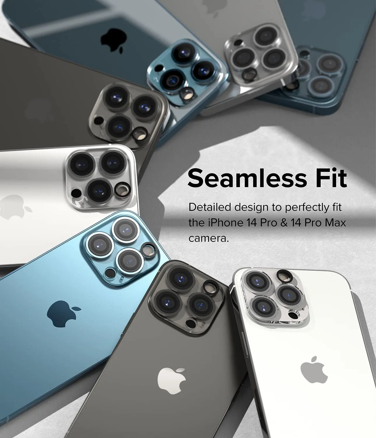 Apple iPhone 14 Pro / 14 Pro Max | Invisible Defender Camera Protector Glass| 2 Pack