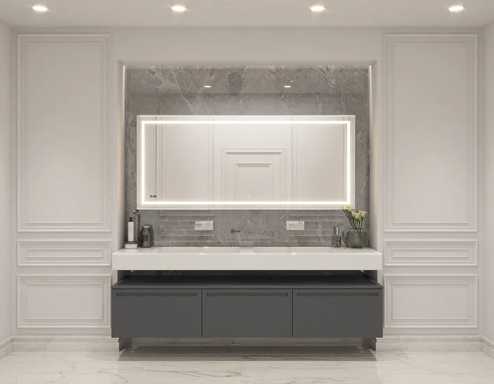 Aquadom Daytona 84x36 LED Lighted Bathroom Mirror