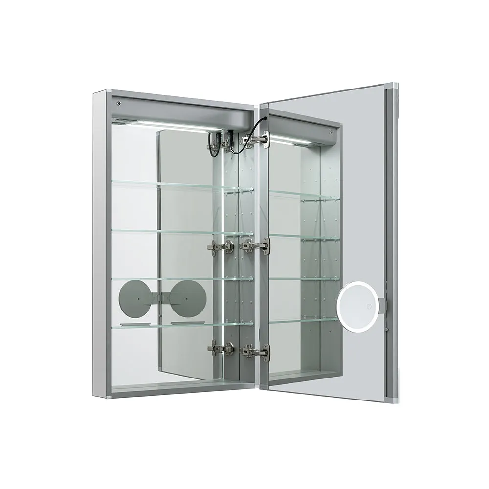 Aquadom Edge Royale 20x32 Right or Left Hinge LED Lighted Medicine Cabinet