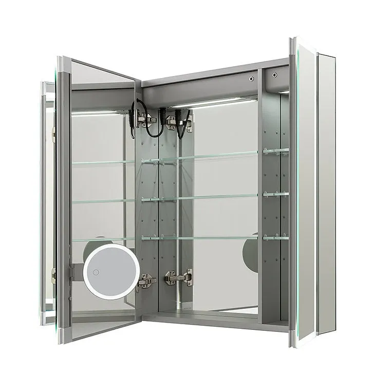 Aquadom Edge Royale 36x32 LED Lighted Triple Door Medicine Cabinet