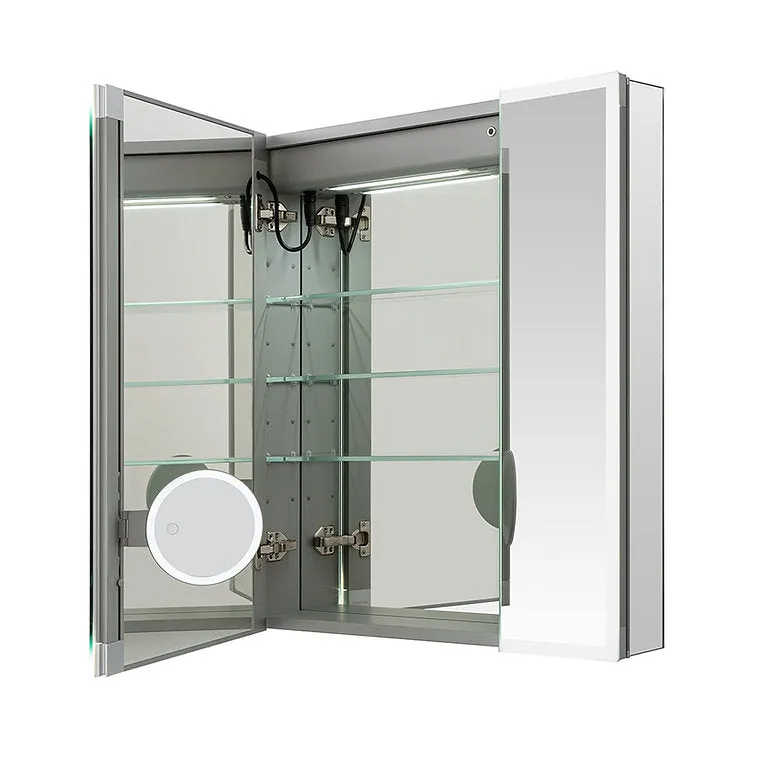 Aquadom Edge Royale 36x32 LED Lighted Triple Door Medicine Cabinet