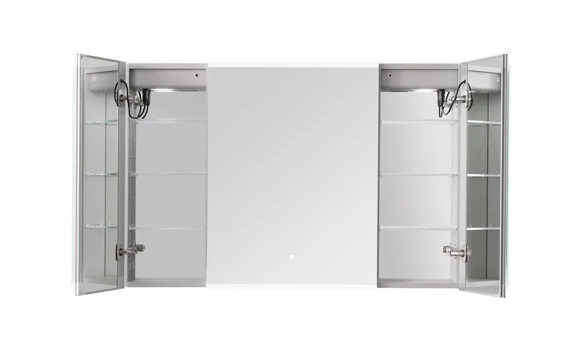 Aquadom Edge Royale 40x32 LED Lighted Triple Door Medicine Cabinet