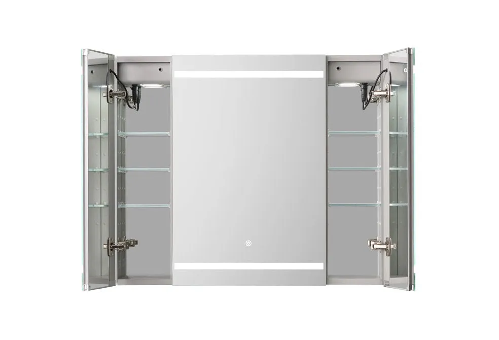 Aquadom Royale Plus 48x36 LED Lighted Triple Door Medicine Cabinet