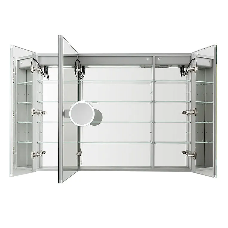 Aquadom Signature Royale 36x36 LED Lighted Triple Door Medicine Cabinet