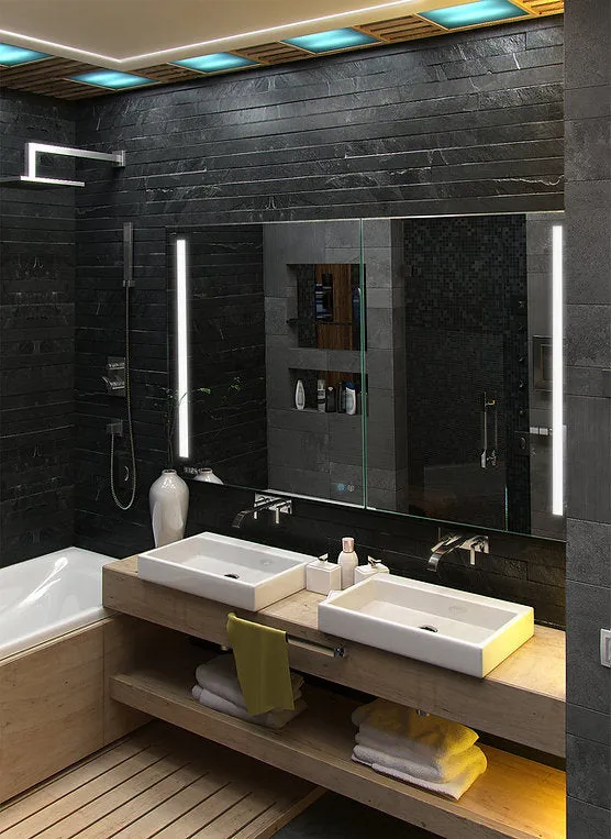 Aquadom Signature Royale 48x30 LED Lighted Triple Door Medicine Cabinet
