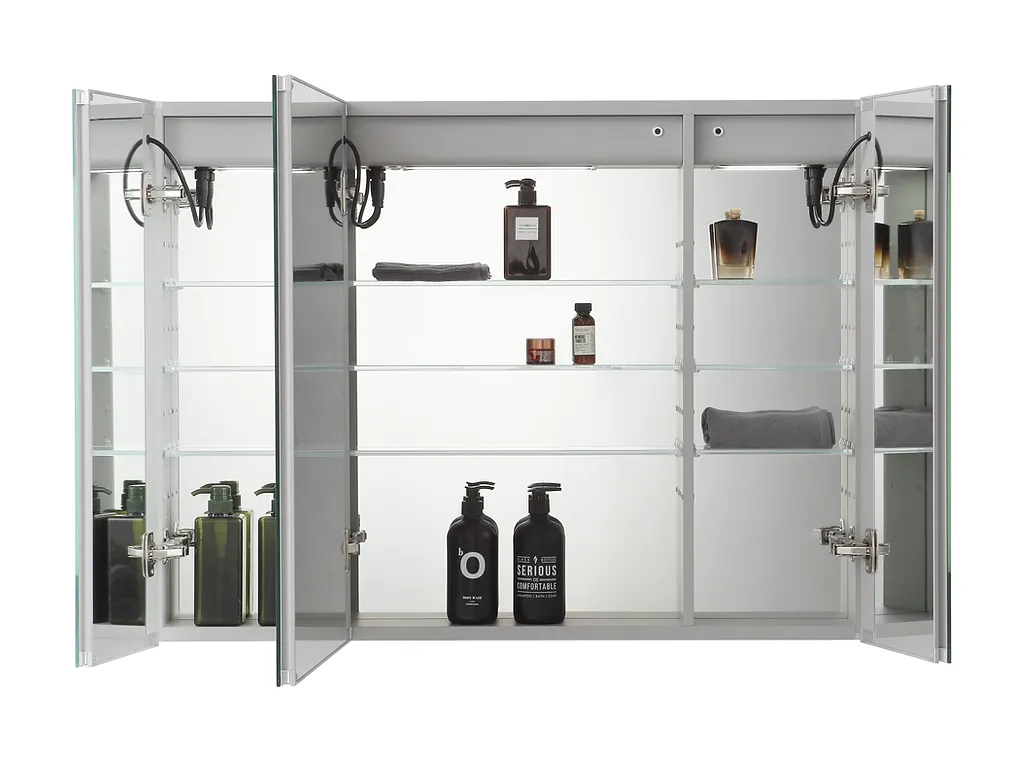 Aquadom Signature Royale 48x30 LED Lighted Triple Door Medicine Cabinet