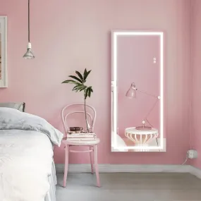 ARTESSA Full-Length Rectangular LED Mirror for Bathroom with 3-Colour LED, Antifog (170 x 80 CM)