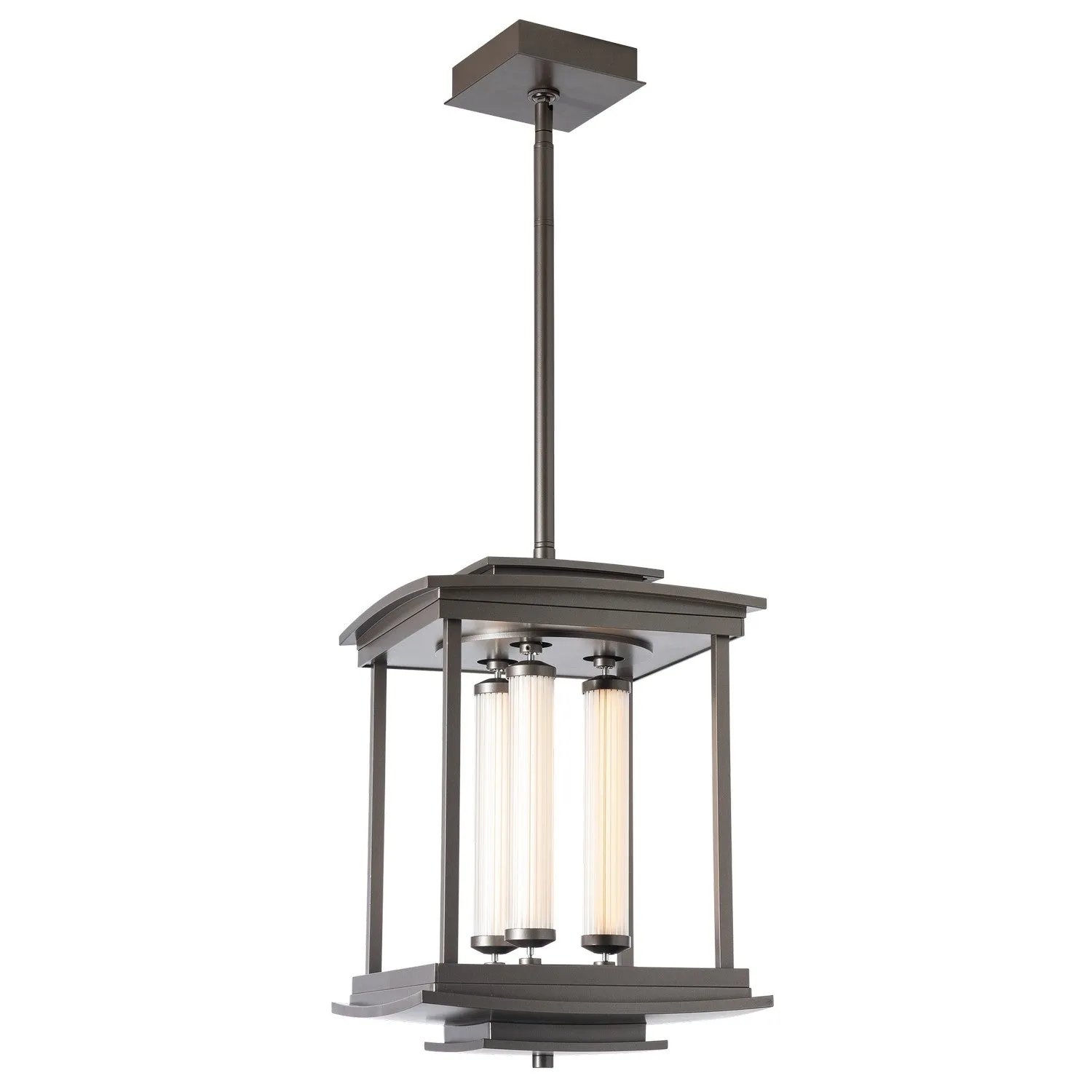Athena 3-Light LED Lantern in Dark Smoke