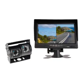 Aussie Traveller Camera Rear View Square Kit Black ATRV - Double