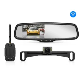 AUTO-VOX T1400 Upgrade Wireless Backup Camera Kit, Easy Installation with No Wiring, No Interference, OEM Look with IP 68 Waterproof Super Night Vision Rear View Camera