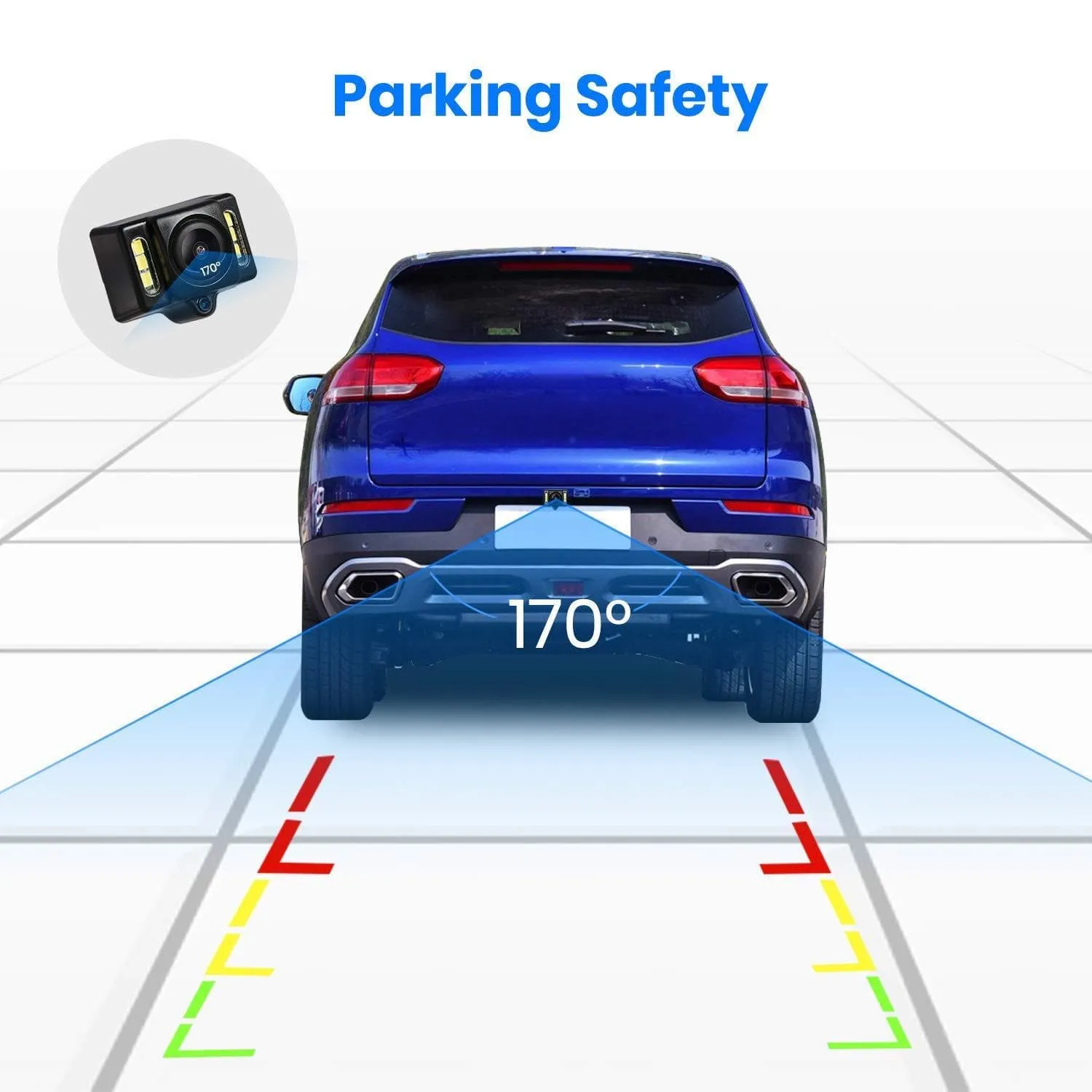 AUTO-VOX T1400 Upgrade Wireless Backup Camera Kit, Easy Installation with No Wiring, No Interference, OEM Look with IP 68 Waterproof Super Night Vision Rear View Camera