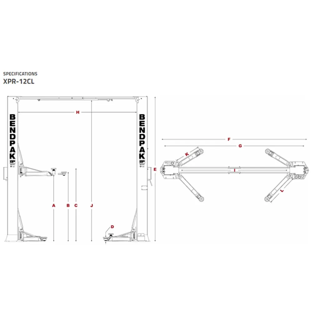 BendPak XPR-12CL Two Post Life