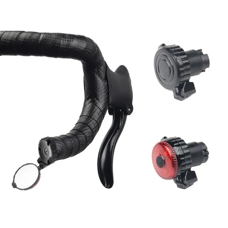 Bicycle Handlebar Folding Rearview Mirror, Color: No Light