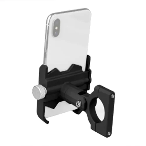 Bicycle Mobile Phone Holder Motorcycle Electric Car Navigation Mobile Phone Holder, Style:Handlebars(Black)