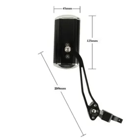 Bicycle Mountain Bike Handlebar Rearview Mirror Modified Aluminum Alloy Rearview Mirror for Bicycle