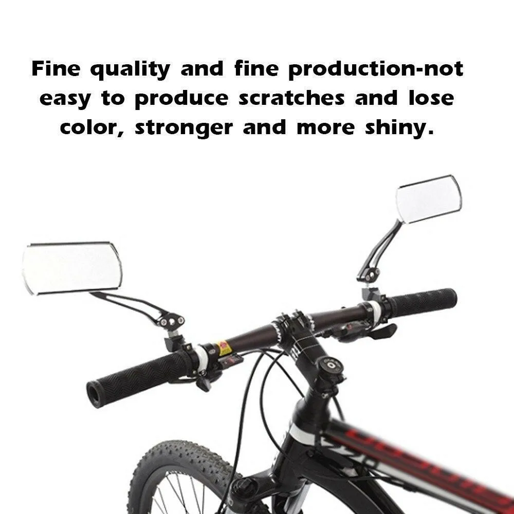 Bicycle Mountain Bike Handlebar Rearview Mirror Modified Aluminum Alloy Rearview Mirror for Bicycle