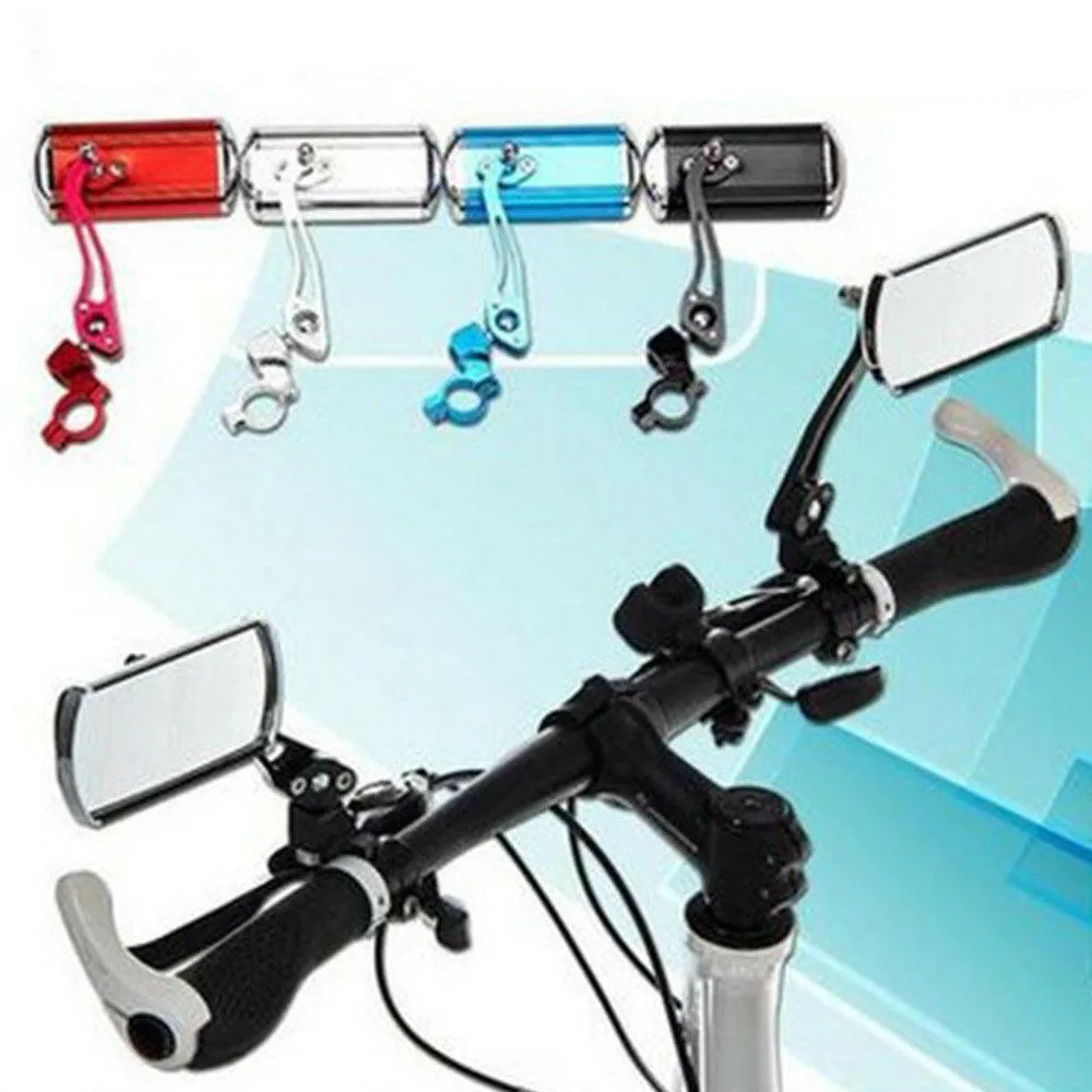 Bicycle Mountain Bike Handlebar Rearview Mirror Modified Aluminum Alloy Rearview Mirror for Bicycle