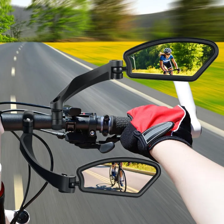 Bicycle Stainless Steel Mirror Foldable Rotating Rearview Mirror, Model: 027 1pair