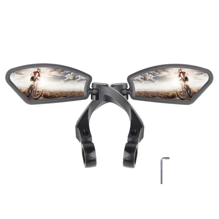 Bicycle Stainless Steel Mirror Foldable Rotating Rearview Mirror, Model: 037 1pair