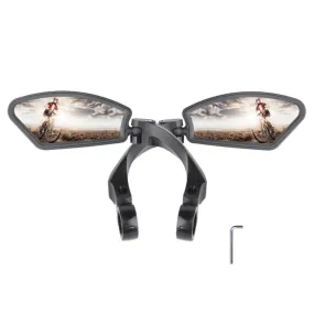 Bicycle Stainless Steel Mirror Foldable Rotating Rearview Mirror, Model: 037 1pair