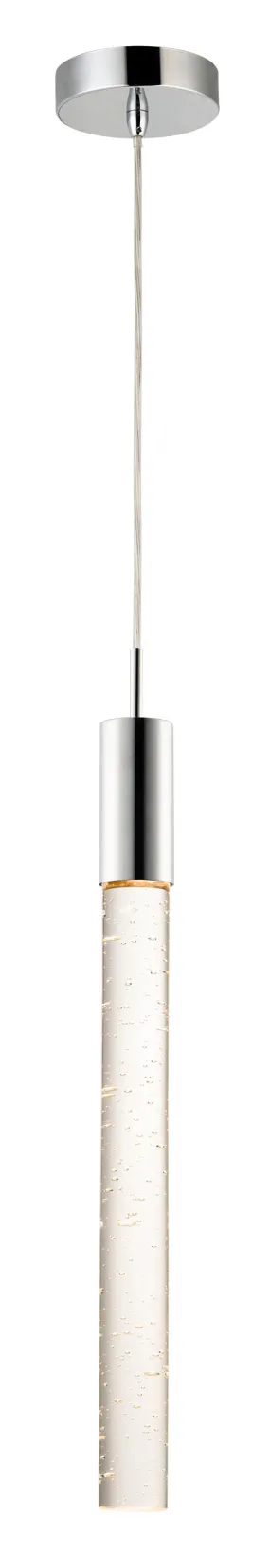 Big Fizz 1-Light LED Pendant in Polished Chrome