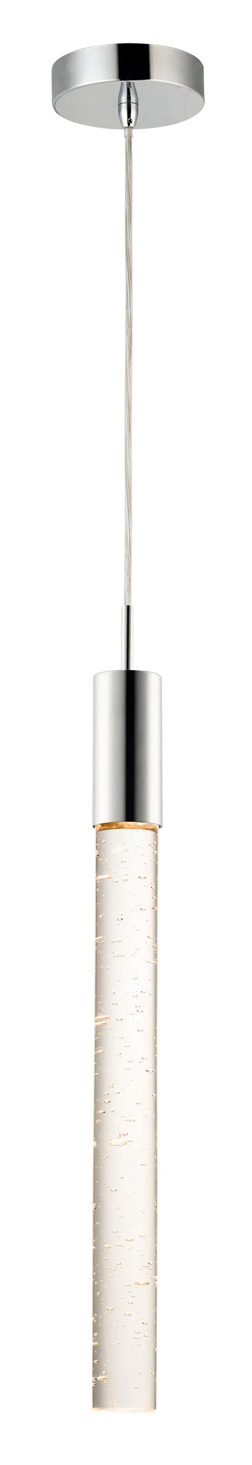 Big Fizz 1-Light LED Pendant in Polished Chrome
