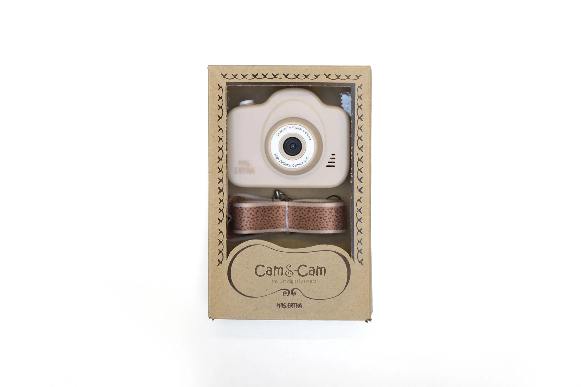 Cam Cam - My First Digital Camera ( UPGRADE Version - Dual Camera ) - Animal Spots Ivory