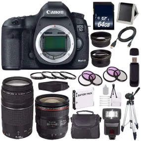 Canon EOD 5D III Digital Camera International Model   Canon EF 24-70mm f/4L is USM Lens   Canon EF 75-300 III Pro Bundle
