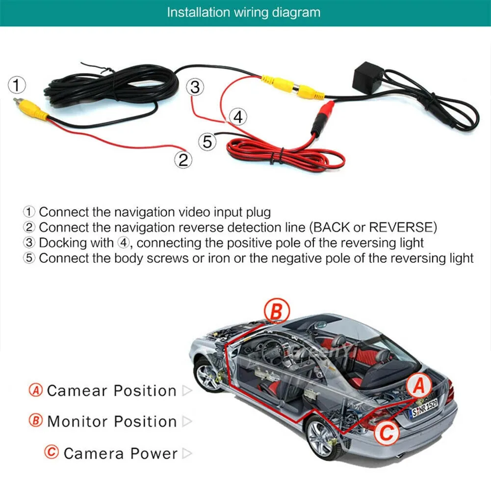 Car 170-degree Wide Viewing Angle Rear  View  Backup  Camera