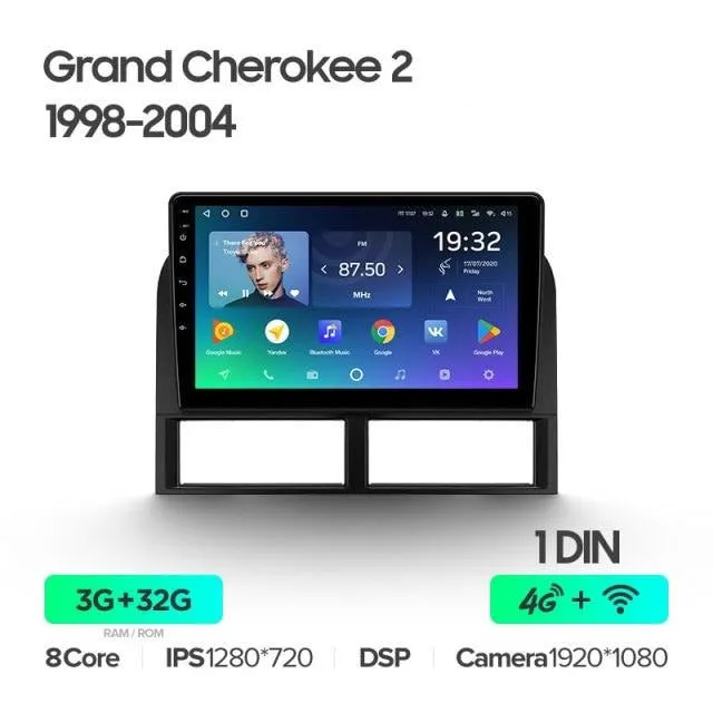 Car Dealz Premium Advanced 4G Data Model 10.2" Android 12.0 For Jeep Grand Cherokee II WJ 1998 - 2004