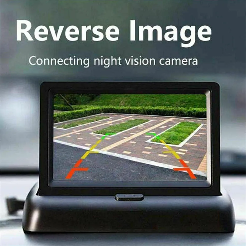 Car Monitor 4.3-inch Tft LCD Screen Folding Night Vision for Rear