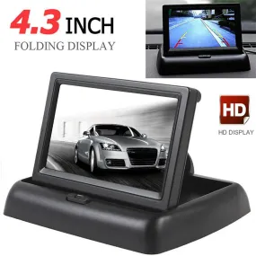 Car Monitor 4.3-inch Tft LCD Screen Folding Night Vision for Rear