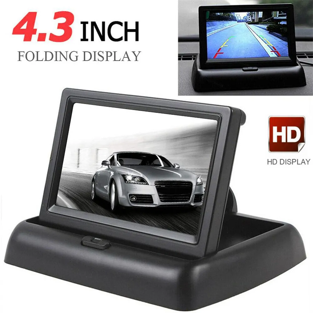 Car Monitor 4.3-inch Tft LCD Screen Folding Night Vision for Rear