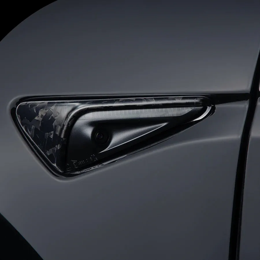 Carbonati USA Tesla Model Y / Model 3  Side Maker & Camera Carbon Fiber Trim
