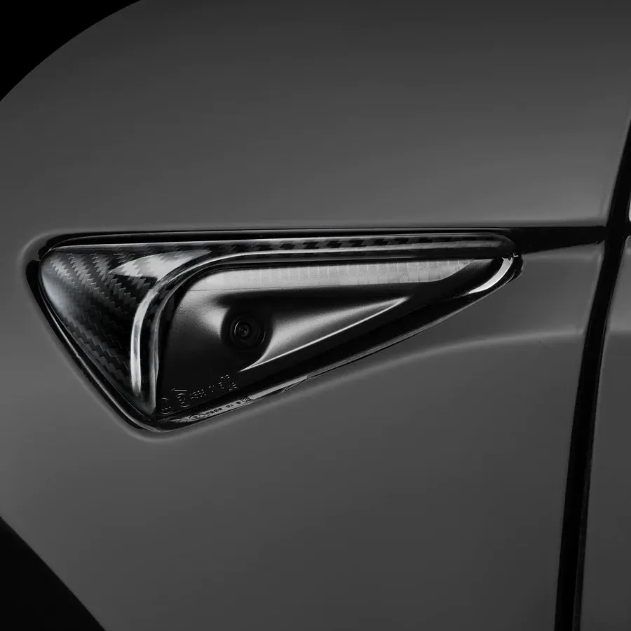 Carbonati USA Tesla Model Y / Model 3  Side Maker & Camera Carbon Fiber Trim
