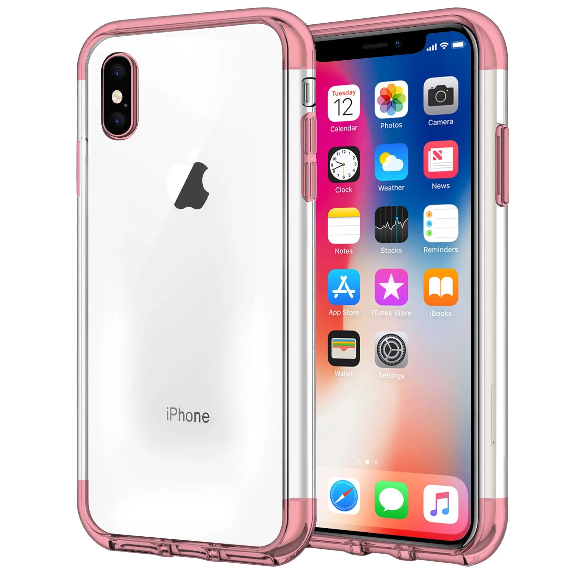 Cases for iPhone X Shock Proof Soft TPU Silicone Phone Clear Slim Cover