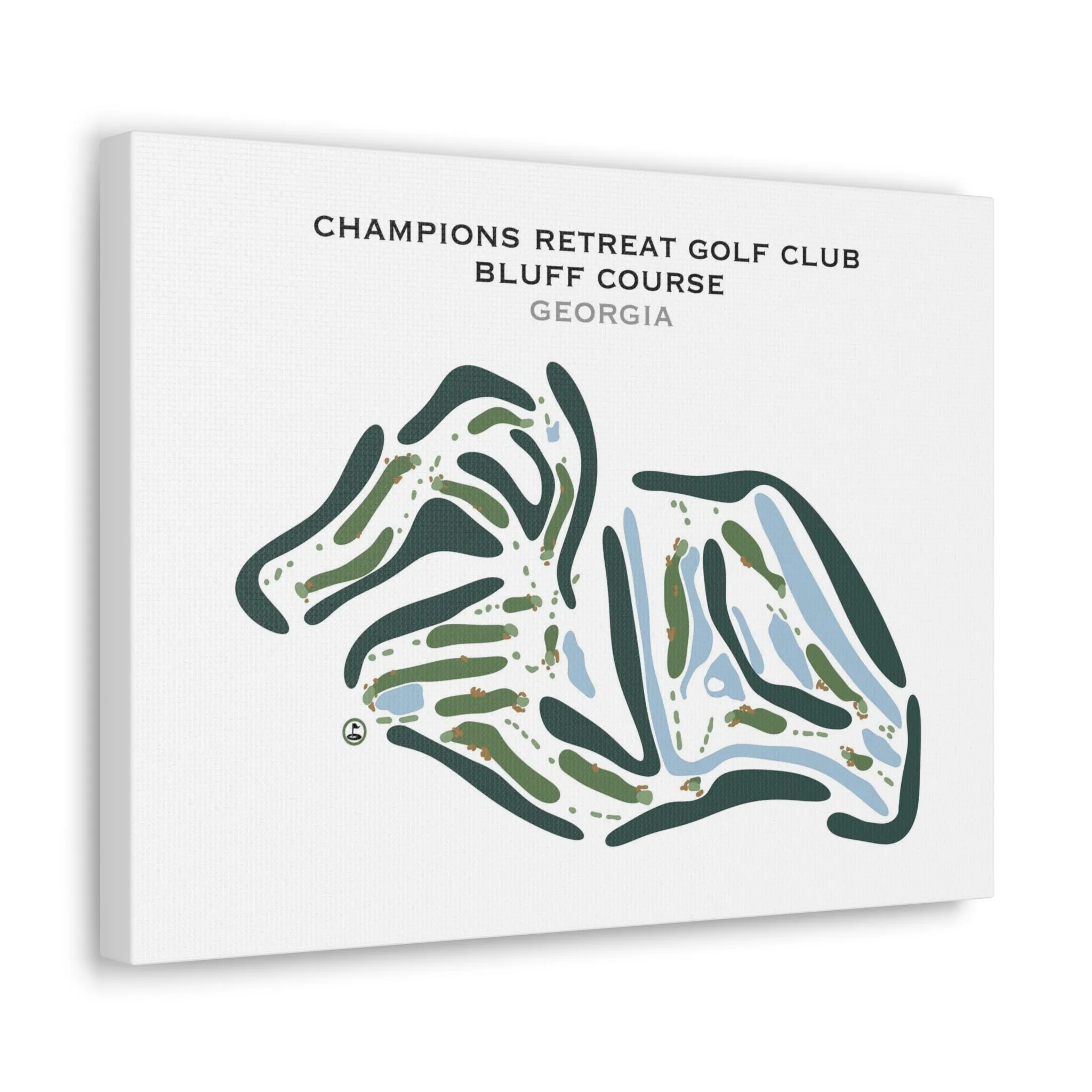 Champions Retreat Golf Club, Bluff Course, Georgia - Printed Golf Course