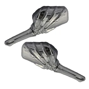 Cipa USA 01915 Motorcycle Skeleton Hand Mirror
