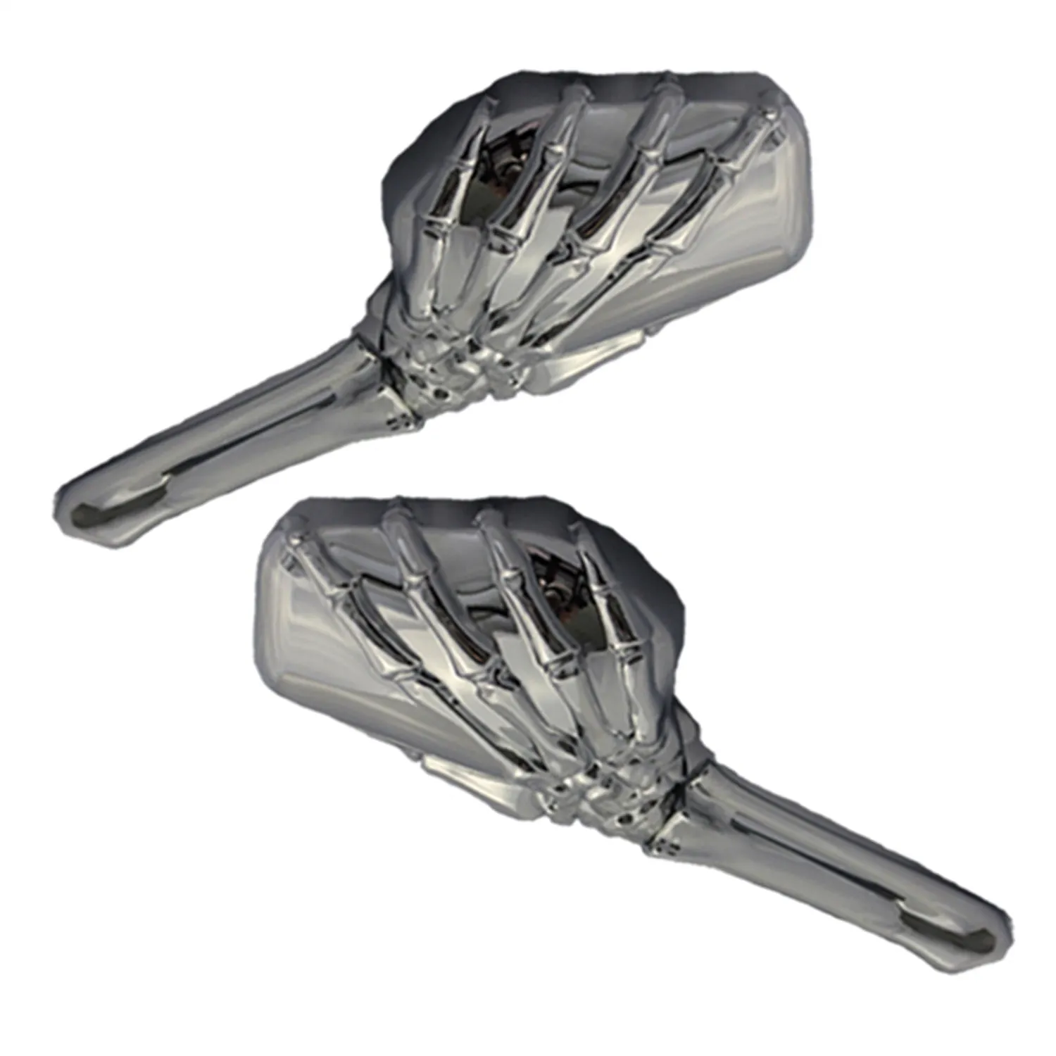 Cipa USA 01915 Motorcycle Skeleton Hand Mirror