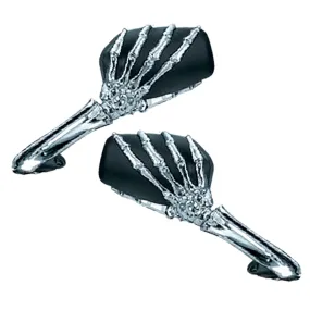 Cipa USA 01917 Motorcycle Skeleton Hand Mirror