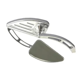 Cipa USA 01929 Motorcycle Quarter Moon Mirror Kit; Chrome [Left And Right Side];