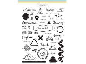 Citrus Twist 6" x 8"  TRAVELITE Stamp