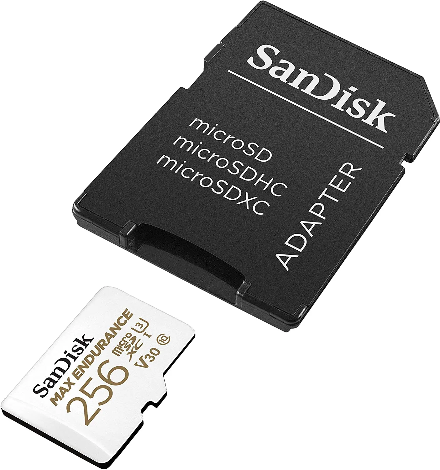 [CLEARANCE] SanDisk MAX ENDURANCE microSD Card U3, V30, 4K UHD SDXC Class 10, 100mb/s and 40mb/s Read and Write Speed with Adapter (64GB, 128GB, 256GB)