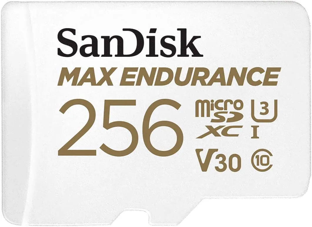 [CLEARANCE] SanDisk MAX ENDURANCE microSD Card U3, V30, 4K UHD SDXC Class 10, 100mb/s and 40mb/s Read and Write Speed with Adapter (64GB, 128GB, 256GB)