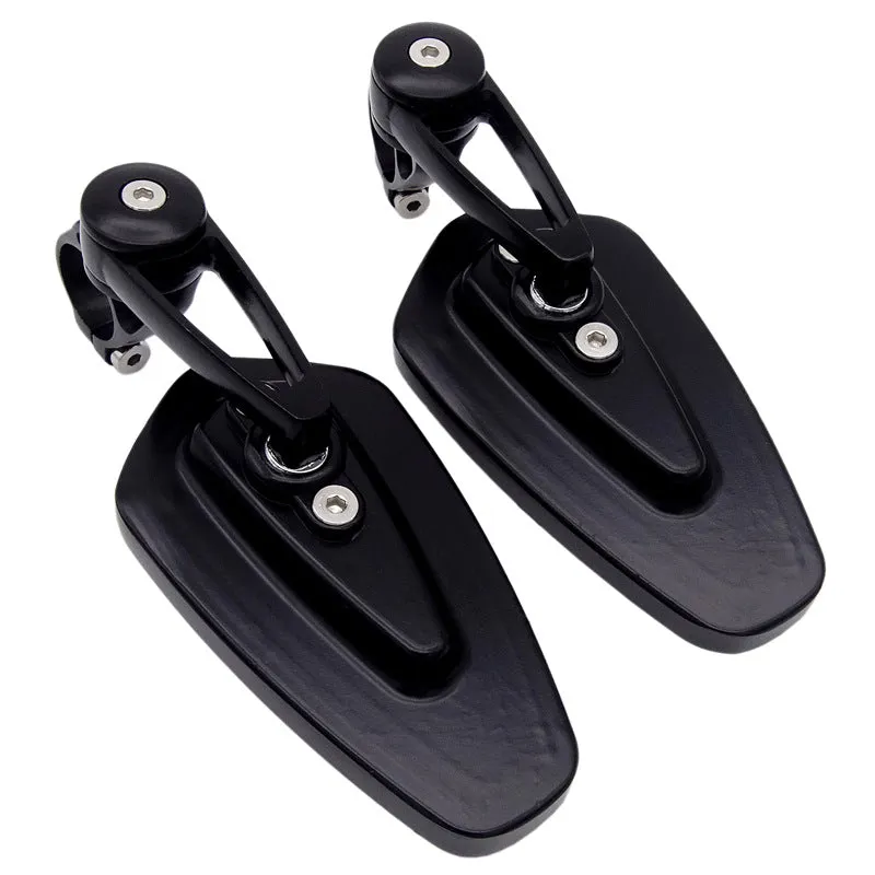 CNC Handlebar Rearview  Modified Reversing Reflector With White Glass