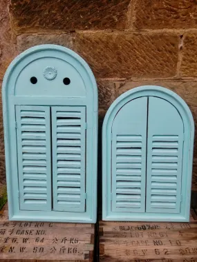 Commission for Claire 2 painted shutter mirror frames